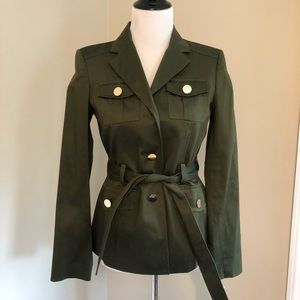 NWT Anne Klein army green jacket